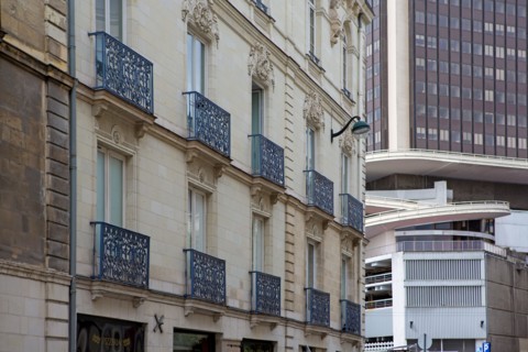 Nantes, rue donnant sur la Tour Bretagne