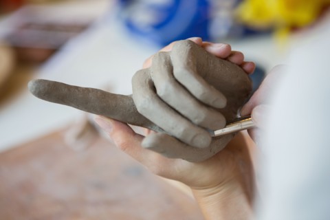 Paris, Atelier Elzevir, main sculptée