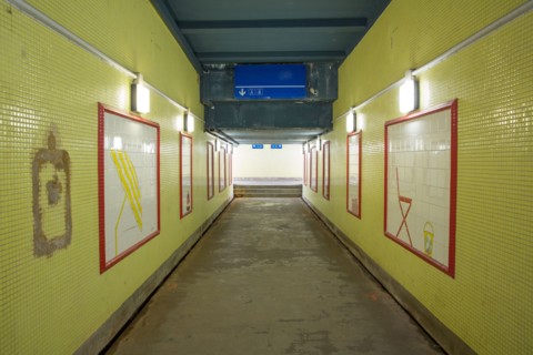 Lisieux, passage souterrain de la gare SNCF