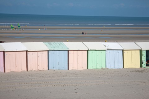 Berck Plage, cabines de bain
