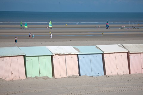 Berck Plage, cabines de bain