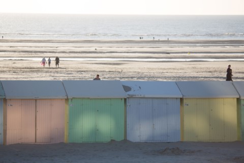 Berck Plage, cabines de bain