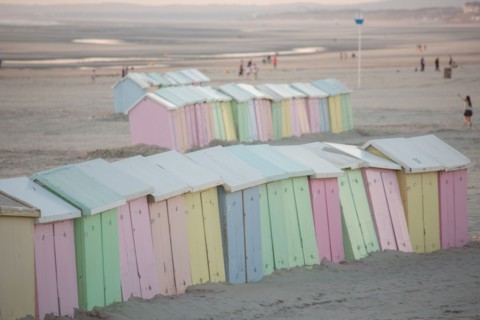 Berck Plage, cabines de bain