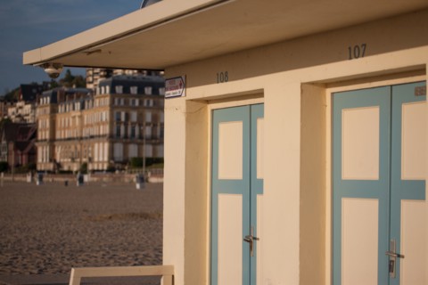 Trouville sur Mer, cabines de bains