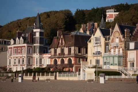 Trouville sur Mer, villas du front de mer