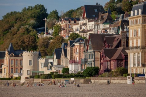 Trouville sur Mer, villas du front de mer