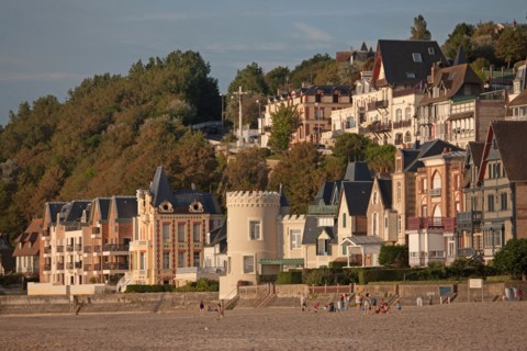 Trouville sur Mer, villas du front de mer