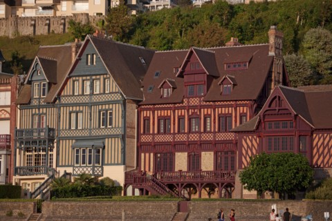 Trouville sur Mer, villas du front de mer