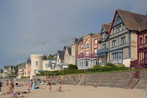Trouville sur Mer, villas du front de mer