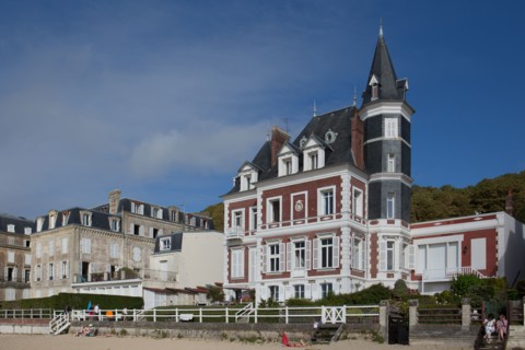 Trouville sur Mer, villas du front de mer