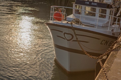 Trouville sur Mer, Chalutier à quai