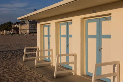 Trouville sur Mer, cabines de bains