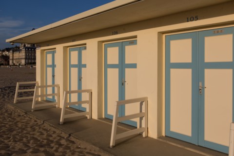 Trouville sur Mer, cabines de bains