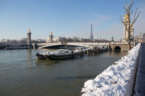 Paris under the snow, February 2018