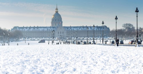 Paris under the snow, February 2018
