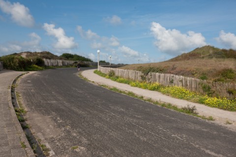 Road to Berck lighthouse, France