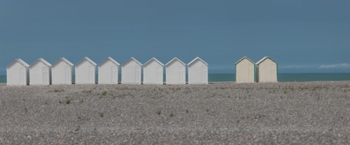 Cayeux-Sur-Mer (Baie de Somme, France), cabines de plage