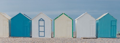 Cayeux-Sur-Mer (Baie de Somme, France), cabines de plage