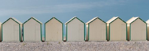Cayeux-Sur-Mer (Baie de Somme, France), cabines de plage