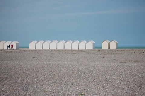 Cayeux-Sur-Mer (Baie de Somme, France), cabines de plage