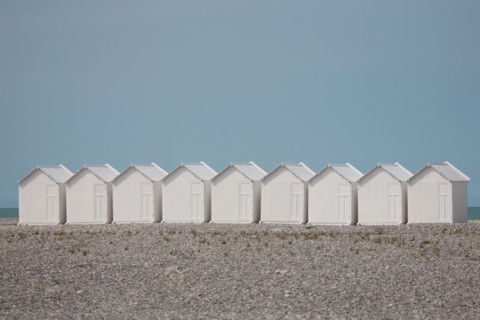 Cayeux-Sur-Mer (Baie de Somme, France), cabines de plage