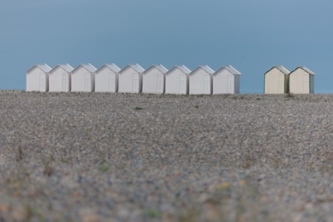 Cayeux-Sur-Mer (Baie de Somme, France), cabines de plage