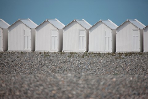 Cayeux-Sur-Mer (Baie de Somme, France), cabines de plage