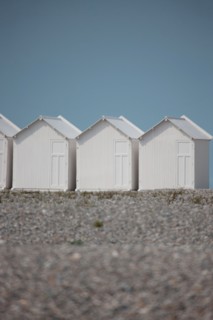 Cayeux-Sur-Mer (Baie de Somme, France), cabines de plage