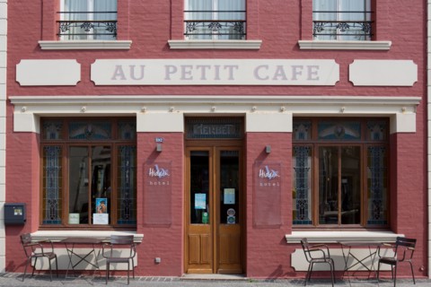 Façade de Cayeux-Sur-Mer (Baie de Somme, France)