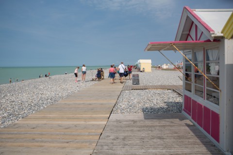 Cayeux-Sur-Mer (Baie de Somme, France), cabines de plage