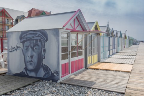 Cayeux-Sur-Mer (Baie de Somme, France), cabines de plage