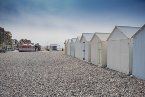 Cayeux-Sur-Mer (Baie de Somme, France), cabines de plage