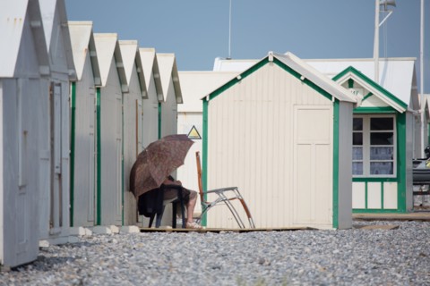 Cayeux-Sur-Mer (Baie de Somme, France), cabines de plage