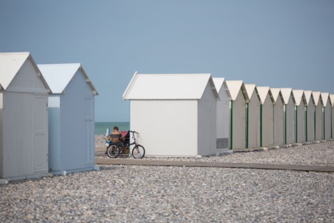 Cayeux-Sur-Mer (Baie de Somme, France), cabines de plage