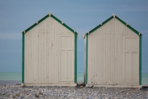 Cayeux-Sur-Mer (Baie de Somme, France), cabines de plage