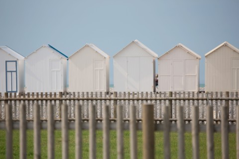 Cayeux-Sur-Mer (Baie de Somme, France), cabines de plage