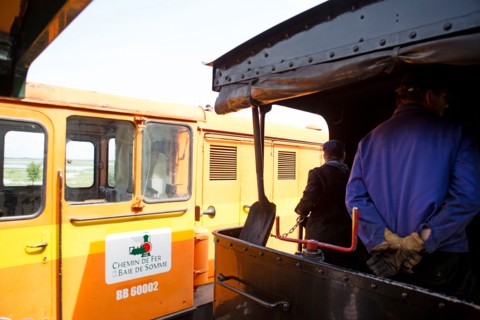 Trackless train in Le Crotoy