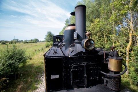 Le Crotoy (Baie de Somme, France), train touristique à vapeur