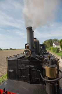 Le Crotoy (Baie de Somme, France), train touristique à vapeur
