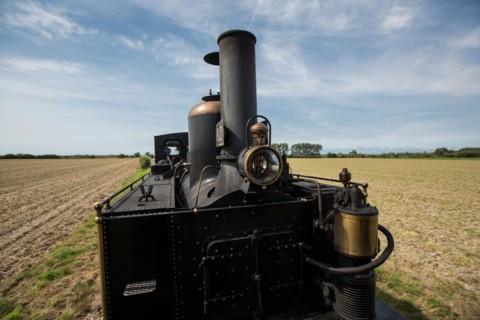 Le Crotoy (Baie de Somme, France), train touristique à vapeur