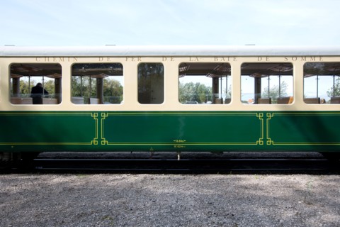 Le Crotoy (Baie de Somme, France), train touristique à vapeur