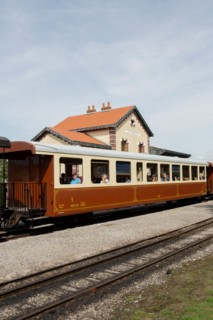 Trackless train in Le Crotoy