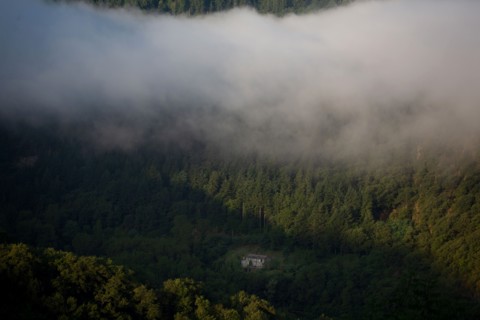 Morning haze over the Gorges du Tarn