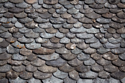 Detail of slate roof