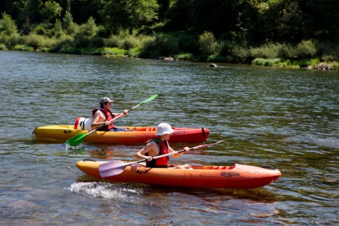 Kayaking on the Tarn river