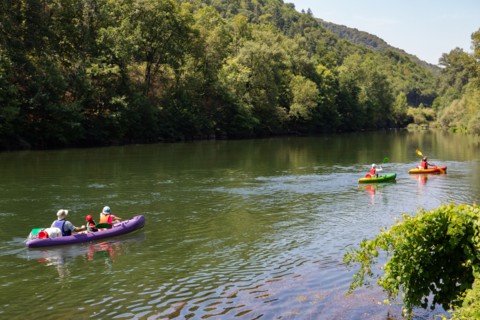 Kayaking on the Tarn river