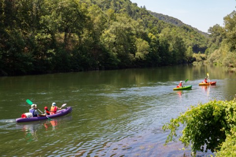 Kayaking on the Tarn river