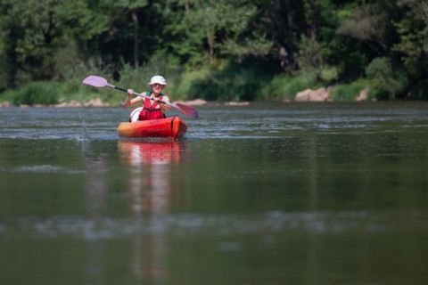 Kayaking on the Tarn river