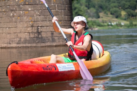 Kayaking on the Tarn river