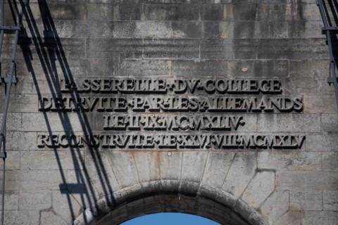Lyon, Passerelle du Collège, le Rhône